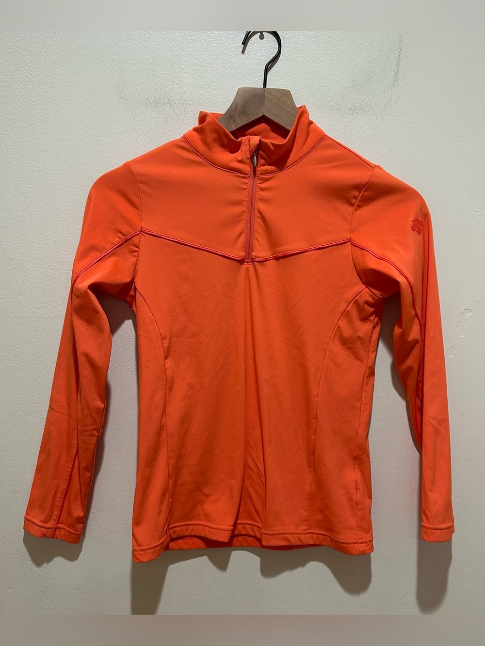 Descente Peach Orange Long Sleeve Pullover Sweatshirt - Junior Girl’s Size 10